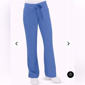 NWT Grey’s Anatomy by Barco (Ciel Blue) 5-pocket drawstring Scrub Pants (small)